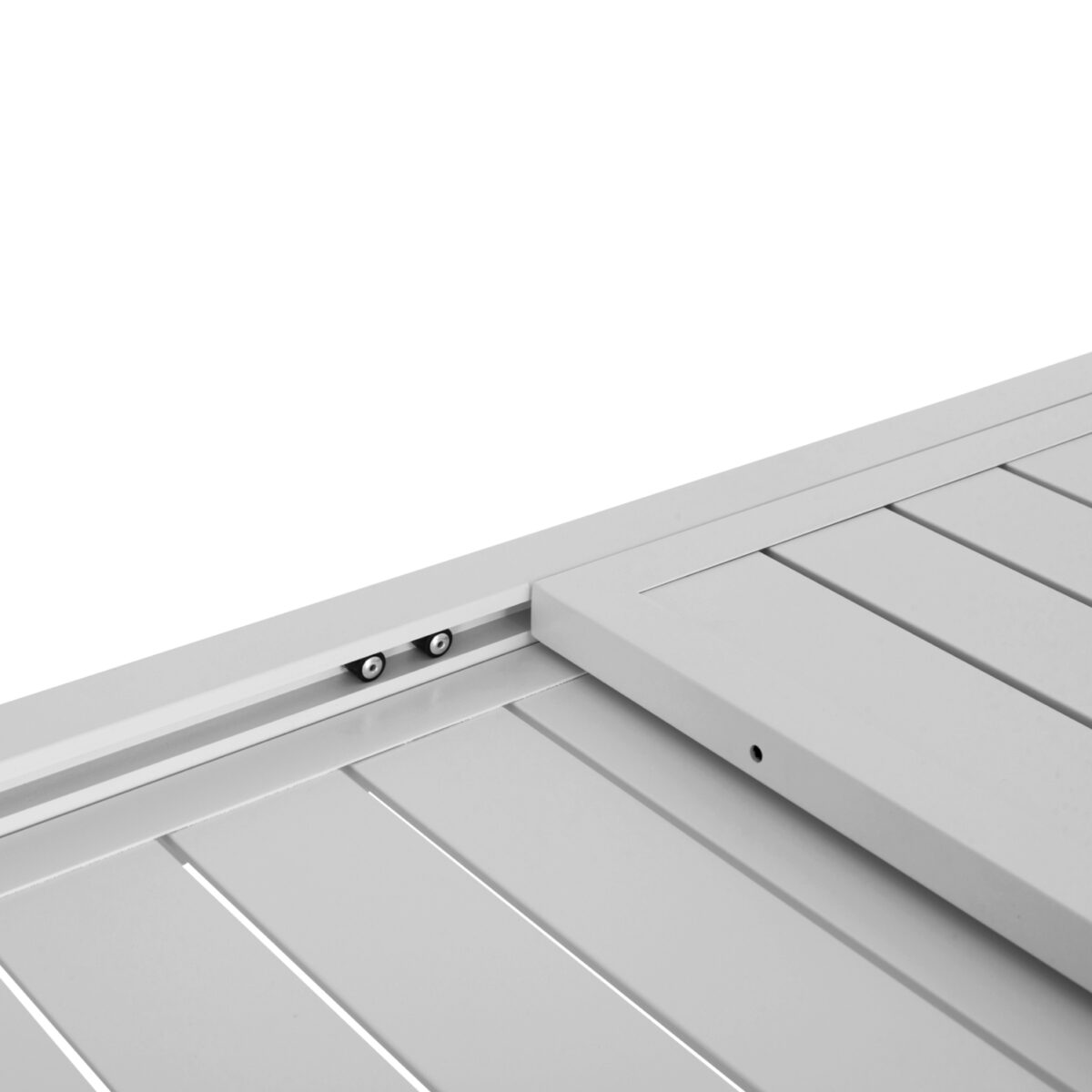 ΣΕΤ ΤΡΑΠΕΖΑΡΙΑΣ ΕΞ.ΧΩΡΟΥ 7ΤΜΧ KRUM HM21132 ΛΕΥΚΟ ΑΛΟΥΜΙΝΙΟ--P.E.TWISTED RATTAN - Image 8