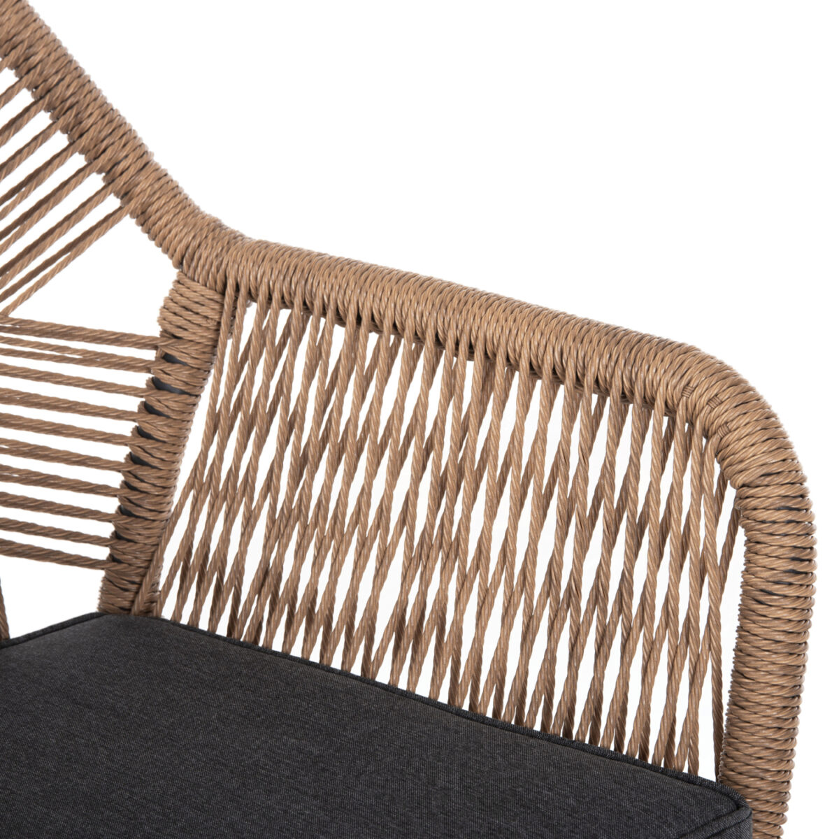 ΣΕΤ ΤΡΑΠΕΖΑΡΙΑΣ ΕΞ.ΧΩΡΟΥ 7ΤΜΧ KRUM HM21151 ΣΚΟΥΡΟ ΓΚΡΙ ΑΛΟΥΜΙΝΙΟ-P.E.RATTAN - Image 10