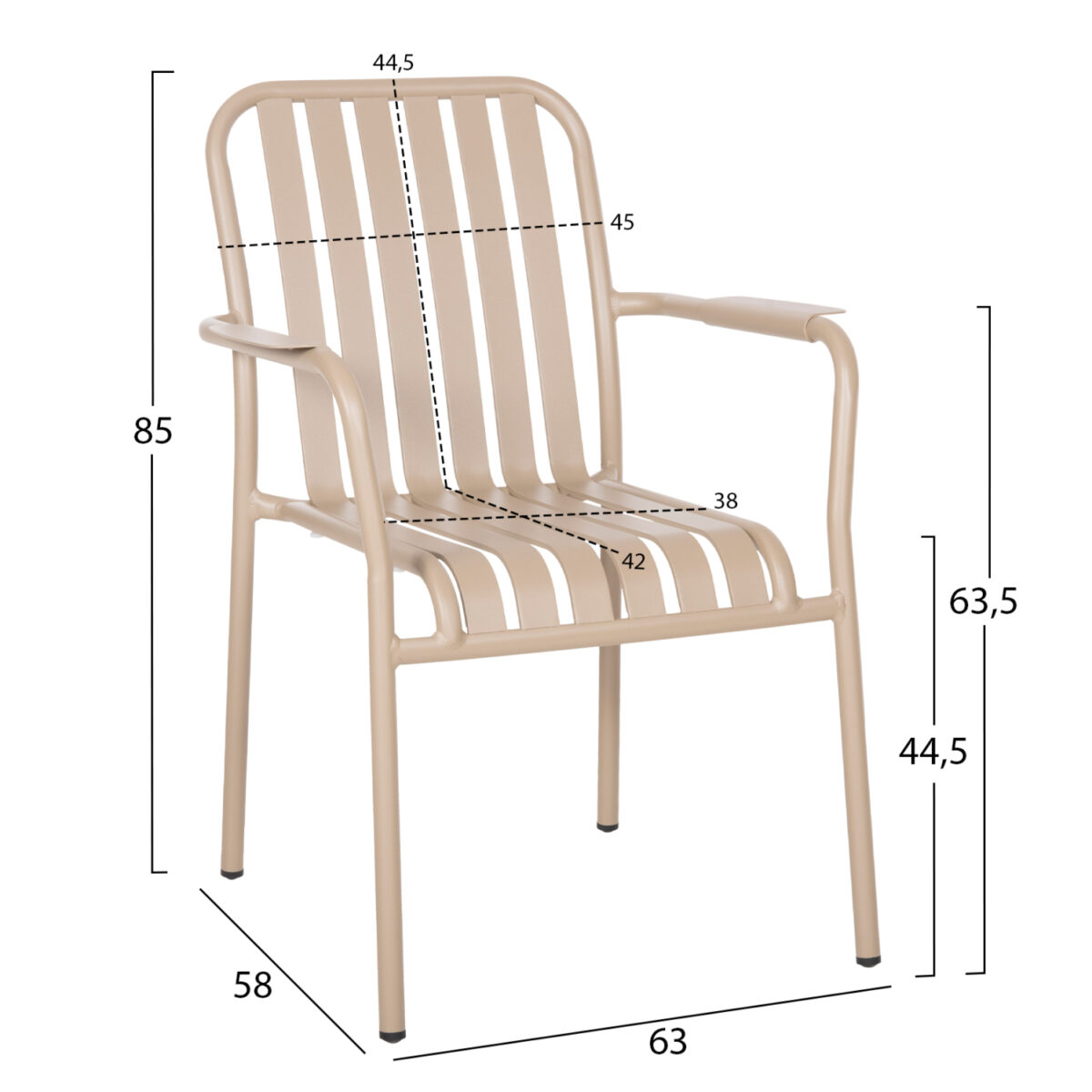 ΣΕΤ ΤΡΑΠΕΖΑΡΙΑΣ ΕΞ.ΧΩΡΟΥ 7ΤΜΧ KRUM HM21158 ΑΛΟΥΜΙΝΙΟ ΣΕ ΣΑΜΠΑΝΙ - Image 4