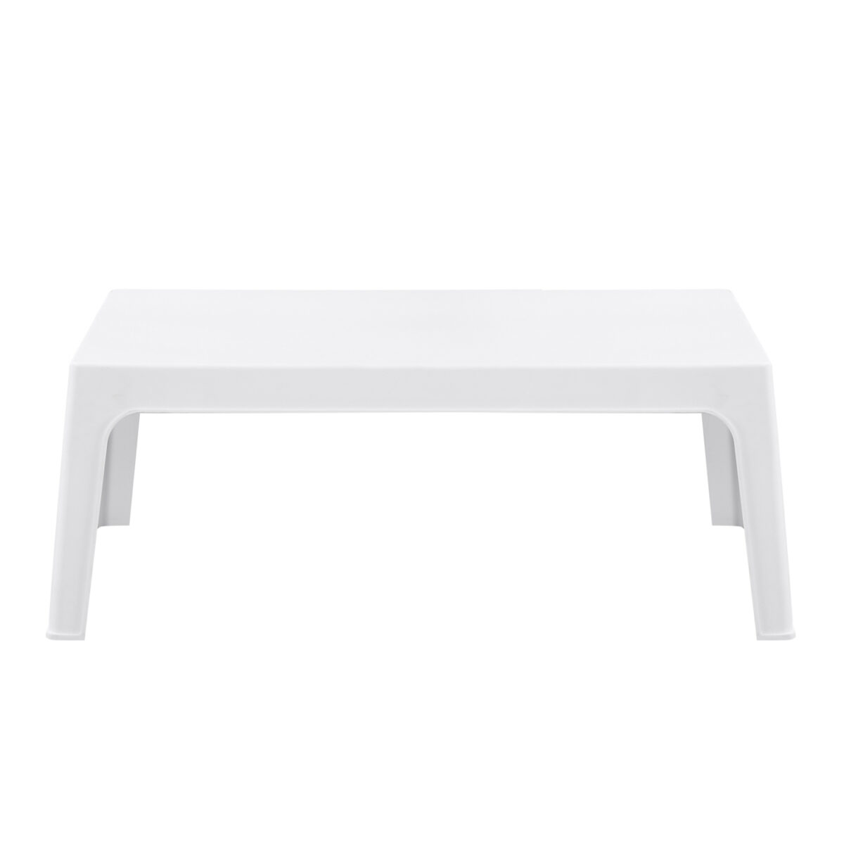 ΤΡΑΠΕΖΑΚΙ ΟΡΘΟΓΩΝΙΟ SLEEK HM6367.01 ΠΟΛΥΠΡΟΠΥΛΕΝΙΟ ΣΕ ΛΕΥΚΟ 105x64x40Υεκ. - Image 3