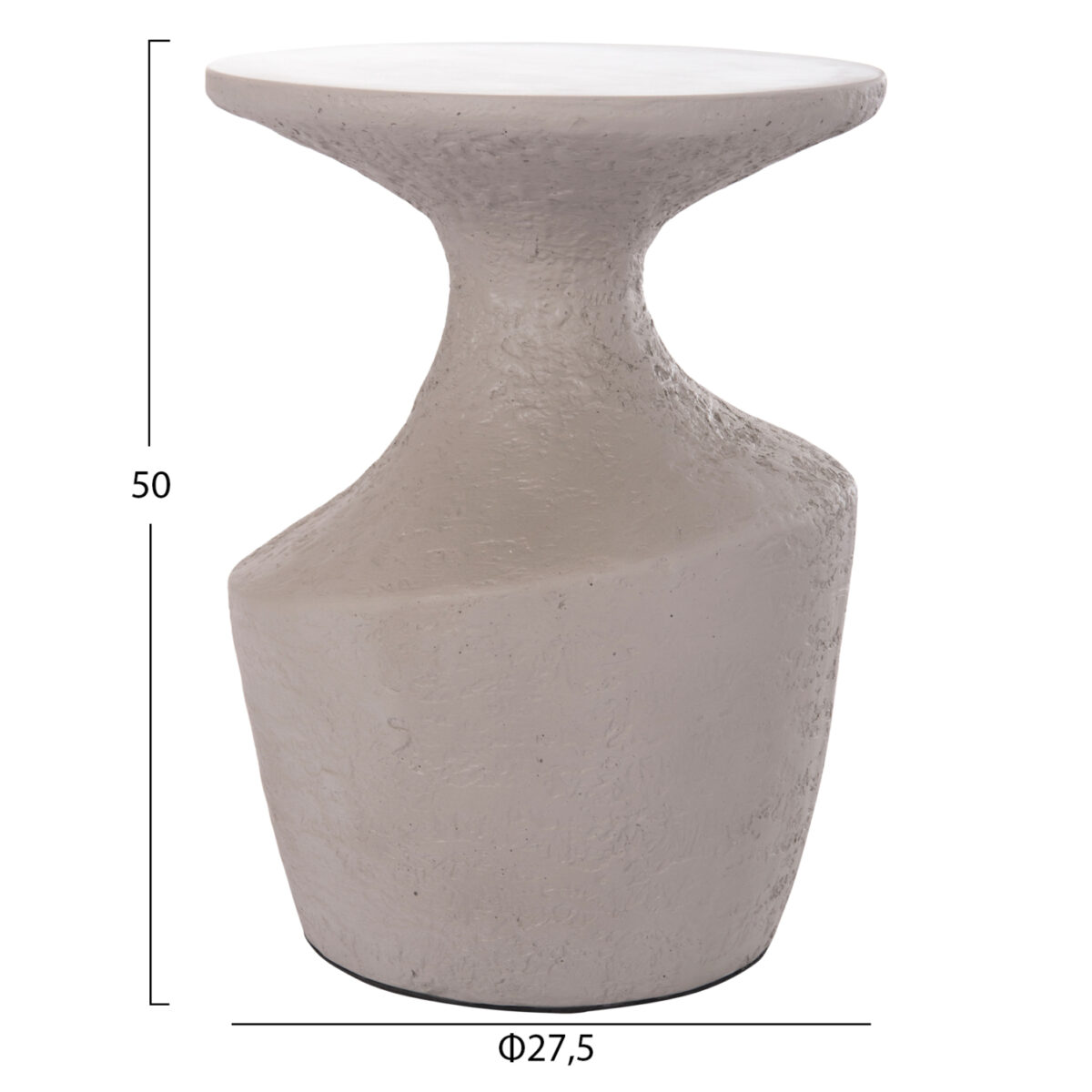 trapezi-boithitiko-fb91815603s-fiber-cem-1 ΤΡΑΠΕΖΙ ΒΟΗΘΗΤΙΚΟ REBON HM18156.03S FIBER CEMENT ΣΕ ΓΚΡΙ--Φ27.5x50Υεκ. - Image 2