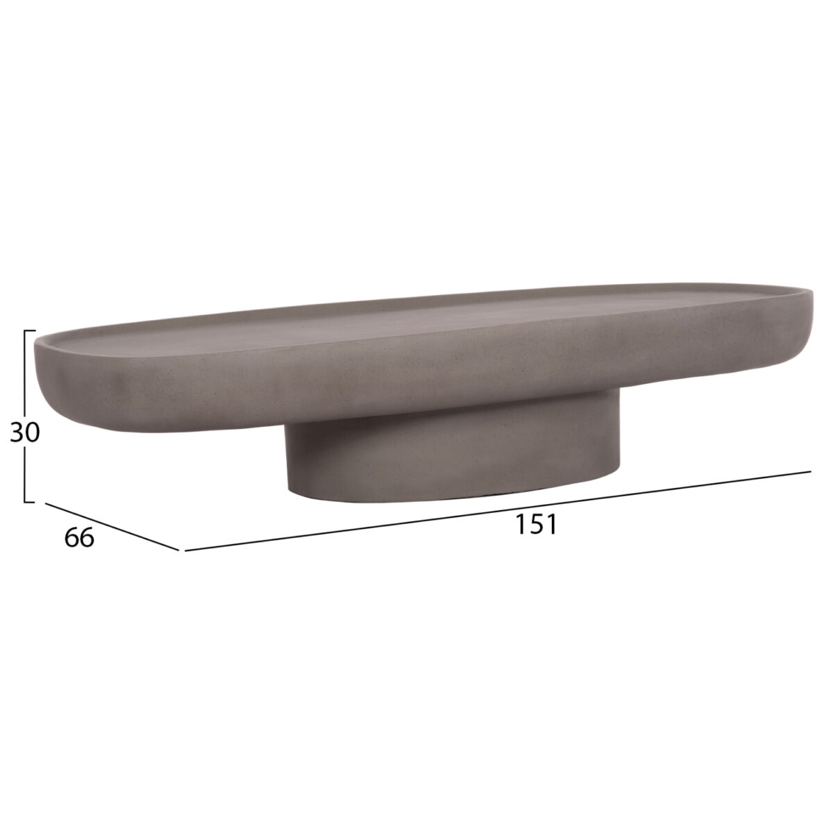 trapezi-salonioy-fb91815303-fiber-cement-1 ΤΡΑΠΕΖΙ ΣΑΛΟΝΙΟΥ DESSY HM18153.03 FIBER CEMENT ΣΕ ΓΚΡΙ--151x66x30Υεκ. - Image 2