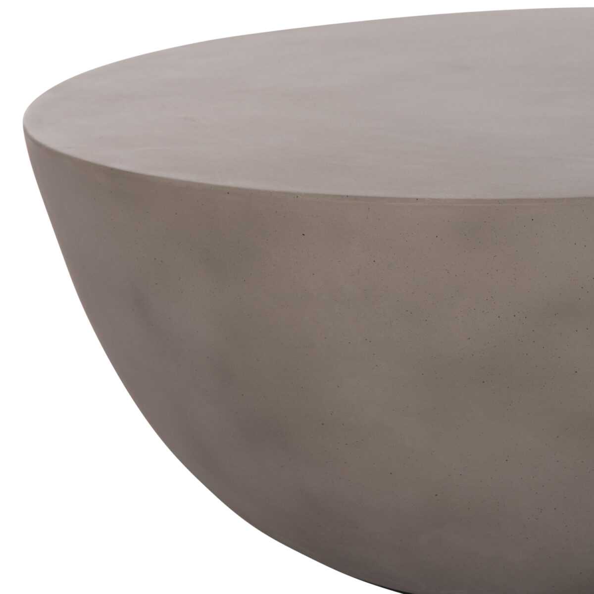 ΤΡΑΠΕΖΙ ΣΑΛΟΝΙΟΥ ΣΤΡΟΓΓΥΛΟ ALLAN HM18162.03 FIBER CEMENT ΣΕ ΓΚΡΙ--Φ92x49Υεκ. - Image 4