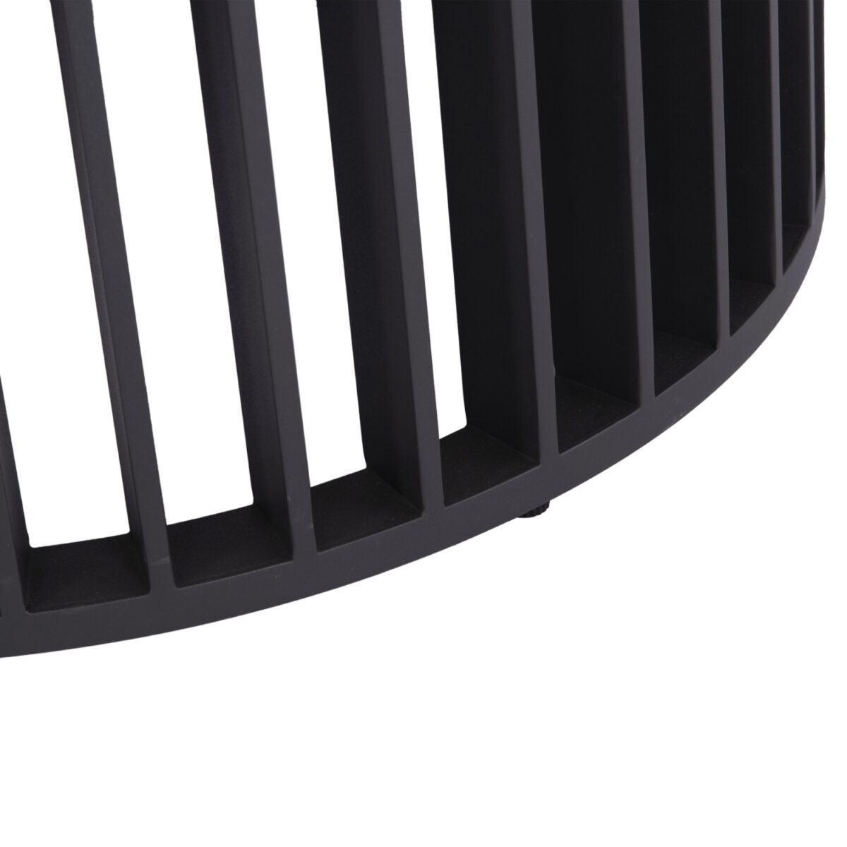 ΤΡΑΠΕΖΙ ΣΤΡΟΓΓΥΛΟ ΣΕΙΡΑ ETERNITY SM6177 ΑΝΘΡΑΚΙ ΑΛΟΥΜΙΝΙΟ-ΓΚΡΙ SINTERED STONE Φ140εκ - Image 5