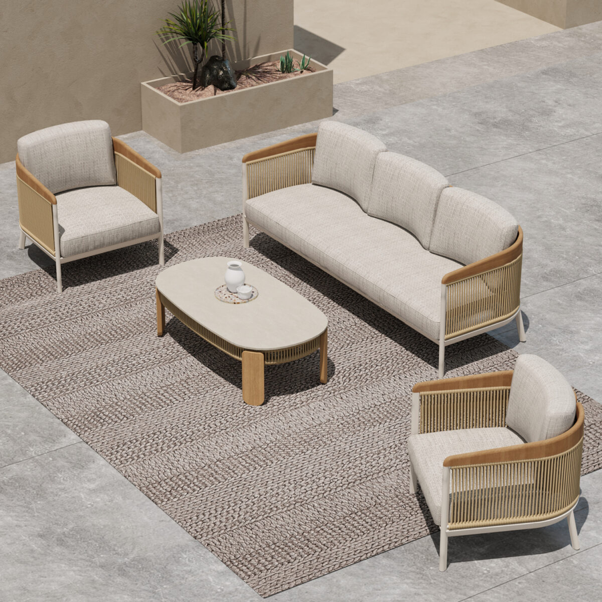 ΣΕΤ ΣΑΛΟΝΙ ΕΞ.ΧΩΡΟΥ 4ΤΜΧ ΣΕΙΡΑ ETHEREAL SM6165 ΑΛΟΥΜΙΝΙΟ-ΣΧΟΙΝΙ-ΤΕΑΚ-SINTERED STONE