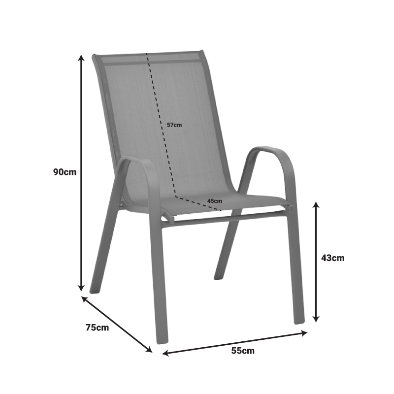 130-000126-7 Τραπεζαρία Watson-Calan  σετ 3τεμ μέταλλο λευκό- γυαλί 70x70x70εκ - Image 8