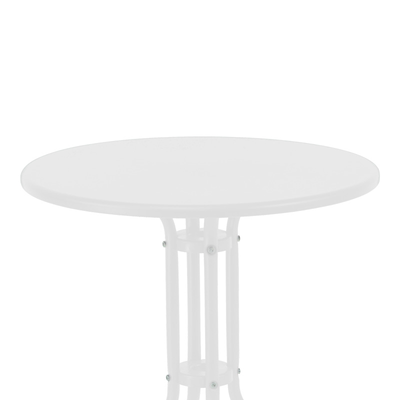 130-000143-5 Τραπεζαρία Vergo-Sussie  σετ 3τεμ λευκό μέταλλο Φ60x70εκ - Image 6