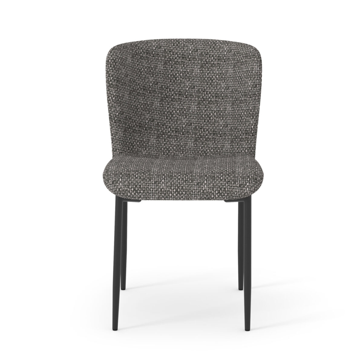 ΚΑΡΕΚΛΑ ΤΡΑΠΕΖΑΡΙΑΣ OBSESSION SM18101.02 ΓΚΡΙ ΥΦΑΣΜΑ-ΜΕΤΑΛΛΟ ΜΑΥΡΟ 52.5x63x79Υεκ - Image 3