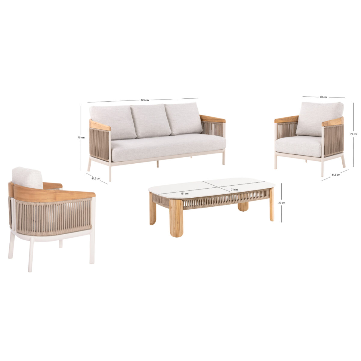 ΣΕΤ ΣΑΛΟΝΙ ΕΞ.ΧΩΡΟΥ 4ΤΜΧ ΣΕΙΡΑ ETHEREAL SM6165 ΑΛΟΥΜΙΝΙΟ-ΣΧΟΙΝΙ-ΤΕΑΚ-SINTERED STONE - Image 3