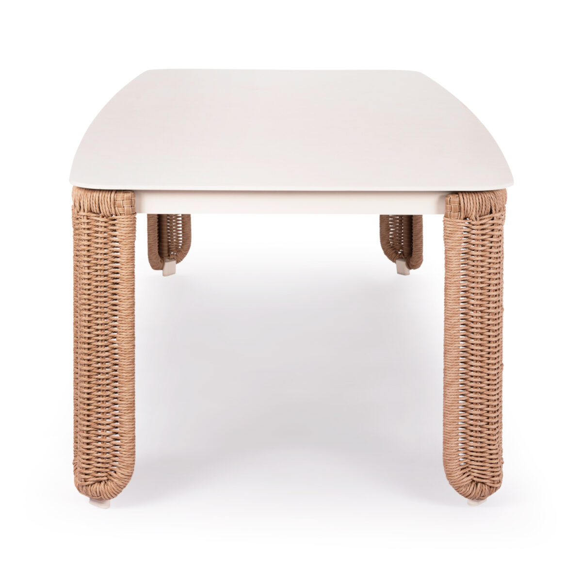 ΤΡΑΠΕΖΙ ΑΛΟΥΜΙΝΙΟΥ ΣΕΙΡΑ DESTINY SM6318 ΕΚΡΟΥ-WICKER-S.STONE TOP 240x110x75Υεκ - Image 4