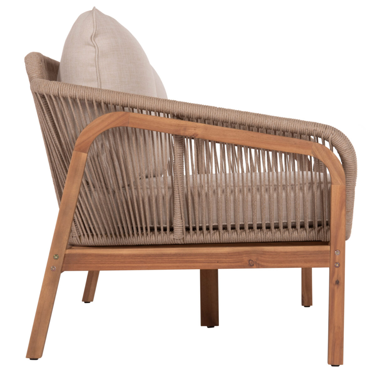 ΚΑΝΑΠΕΣ ΕΞ.ΧΩΡΟΥ 2ΘΕΣΙΟΣ ΣΕΙΡΑ OASIS SM6225 ΞΥΛΟ ΑΚΑΚΙΑΣ-ΑΛΟΥΜΙΝΙΟ-ΣΧΟΙΝΙ 156x82x73Υ - Image 4