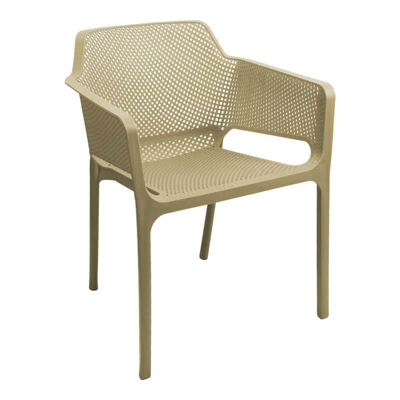 Πολυθρόνα Oviez pp σε cappuccino απόχρωση 59x58x79εκ