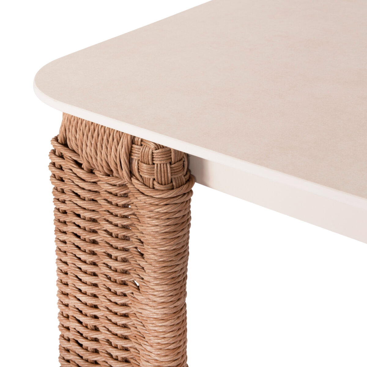 ΤΡΑΠΕΖΙ ΑΛΟΥΜΙΝΙΟΥ ΣΕΙΡΑ DESTINY SM6318 ΕΚΡΟΥ-WICKER-S.STONE TOP 240x110x75Υεκ - Image 5