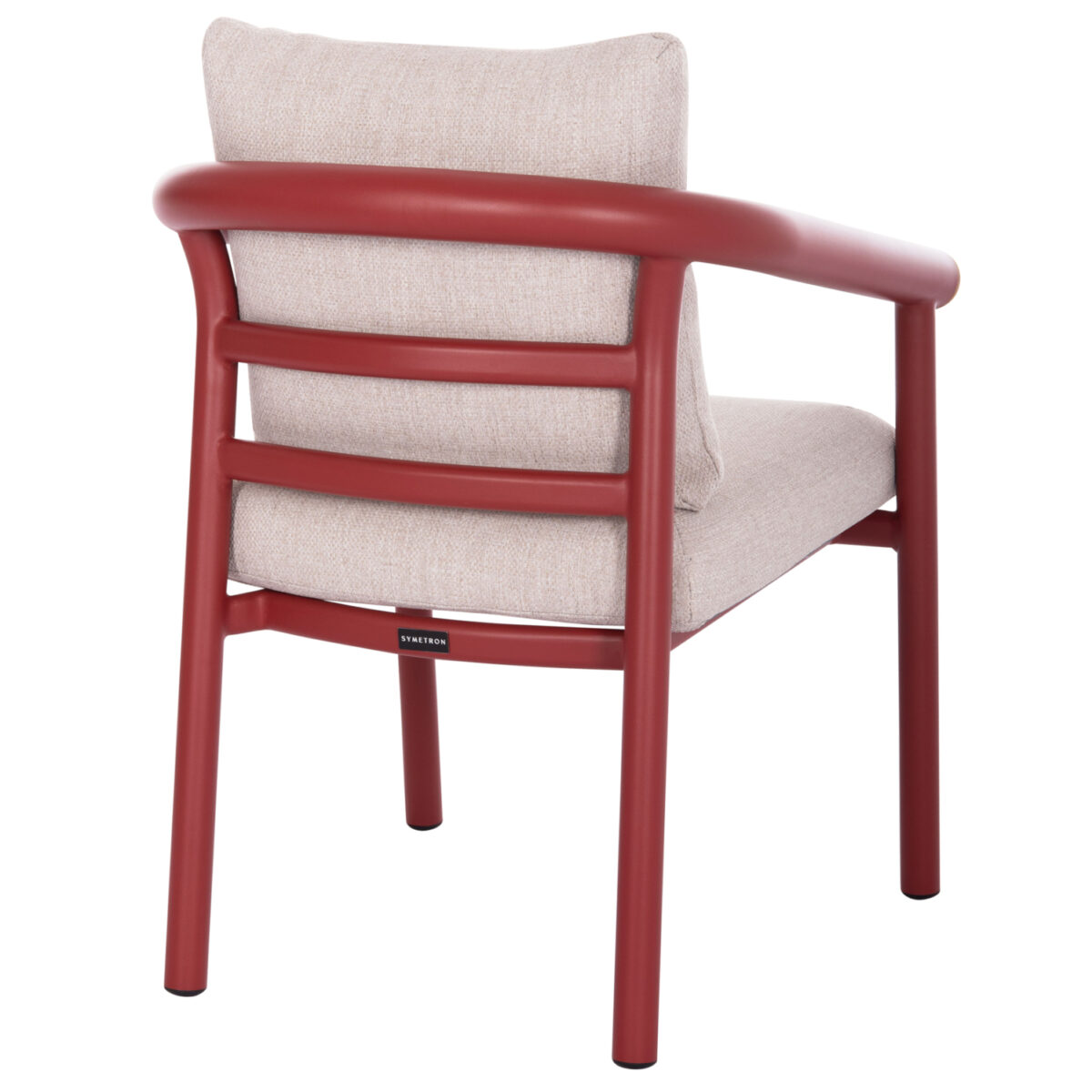 4 ΠΟΛΥΘΡΟΝΑ ΤΡΑΠΕΖΑΡΙΑΣ EUTOPIA SM6239.05 ΑΛΟΥΜΙΝΙΟ ΚΟΚΚΙΝΟ-ΜΠΕΖ OLEFIN 62x66x78Υεκ. - Image 5