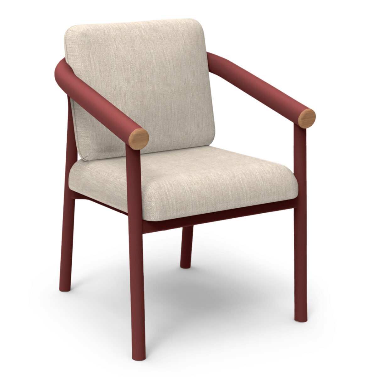 ΣΕΤ ΤΡΑΠΕΖΑΡΙΑΣ ΕΞ.ΧΩΡΟΥ EUTOPIA SM21128.05 ΜΕ ΤΡΑΠΕΖΙ & 6 ΠΟΛΥΘΡΟΝΕΣ--ΚΟΚΚΙΝΟ/ΜΠΕΖ - Image 5