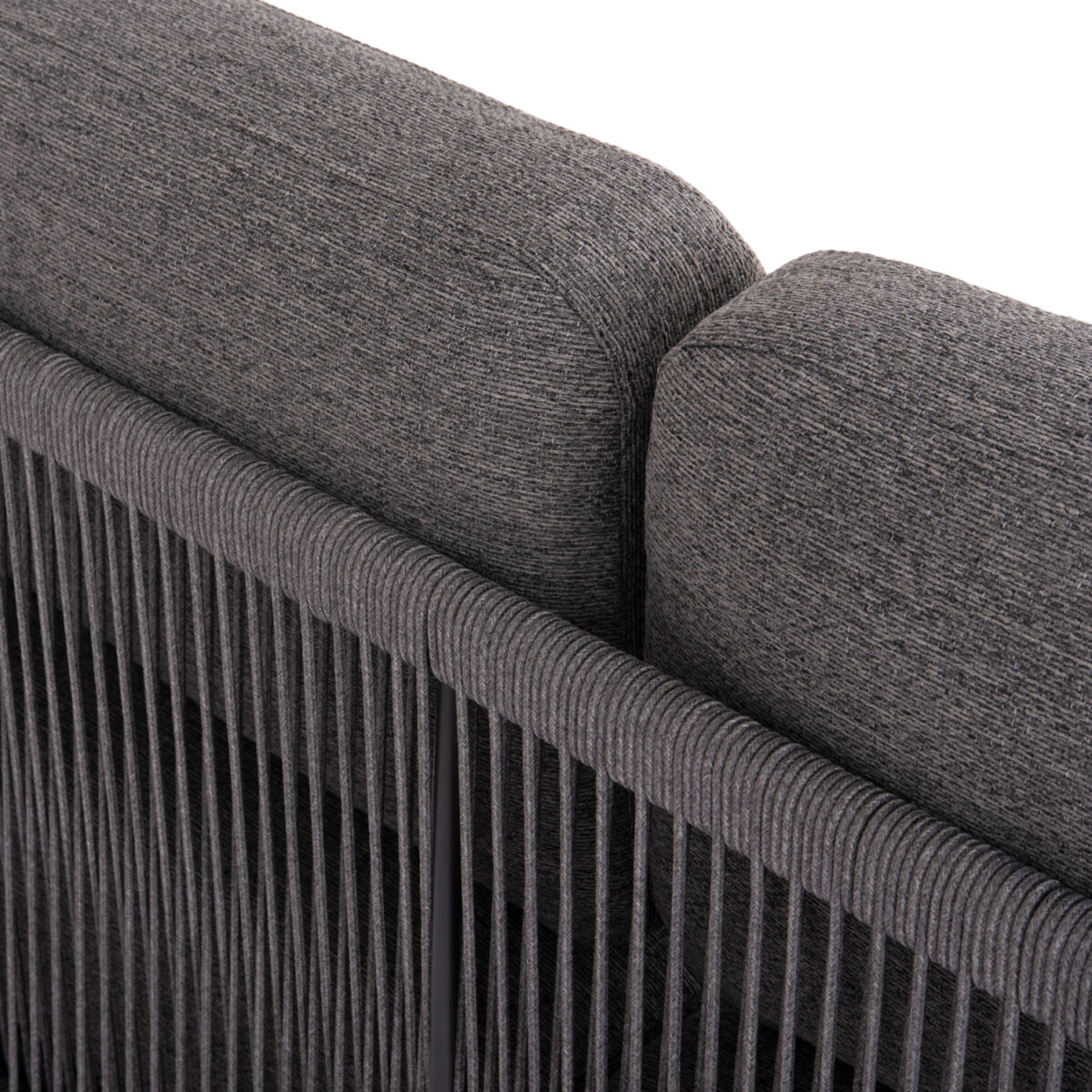 ΣΕΤ ΣΑΛΟΝΙ ΕΞ.ΧΩΡΟΥ 4ΤΜΧ ΣΕΙΡΑ ELYSIA SM6186.01 ΣΚΟΥΡΟ ΓΚΡΙ ΑΛΟΥΜΙΝΙΟ-ΣΧΟΙΝΙ- P.E.ΥΦΑΣΜΑ - Image 5