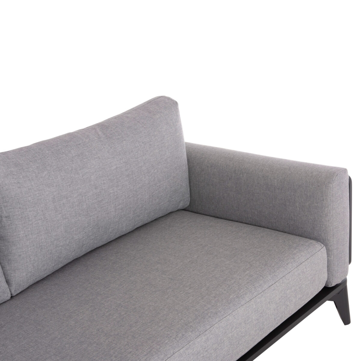 Σετ Σαλόνι Εξ.χώρου 4τμχ Σειρά Orion SM6192.01 Σκούρο Γκρι αλουμίνιο-Γκρι Olefin - Image 5