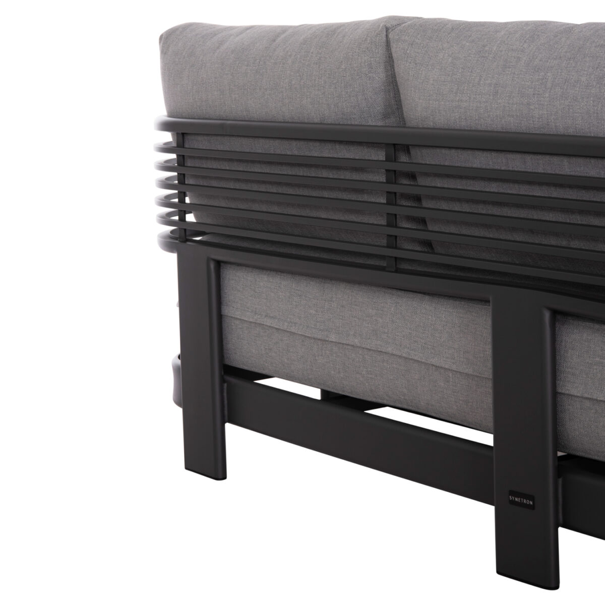 ΣΕΤ ΣΑΛΟΝΙ ΕΞ.ΧΩΡΟΥ 4ΤΜΧ AURA SM6193.01 ΣΚΟΥΡΟ ΓΚΡΙ ΑΛΟΥΜΙΝΟ--ΓΚΡΙ OLEFIN ΥΦΑΣΜΑ-ΠΕΤΡΑ - Image 6