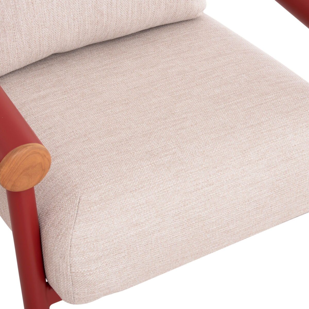 ΣΕΤ ΣΑΛΟΝΙ ΕΞ.ΧΩΡΟΥ 4ΤΜΧ EUTOPIA SM6237.05 KOKKINO ΑΛΟΥΜΙΝΙΟ-ΜΠΕΖ OLEFIN-ΓΥΑΛΙ ΓΚΡΙ - Image 6