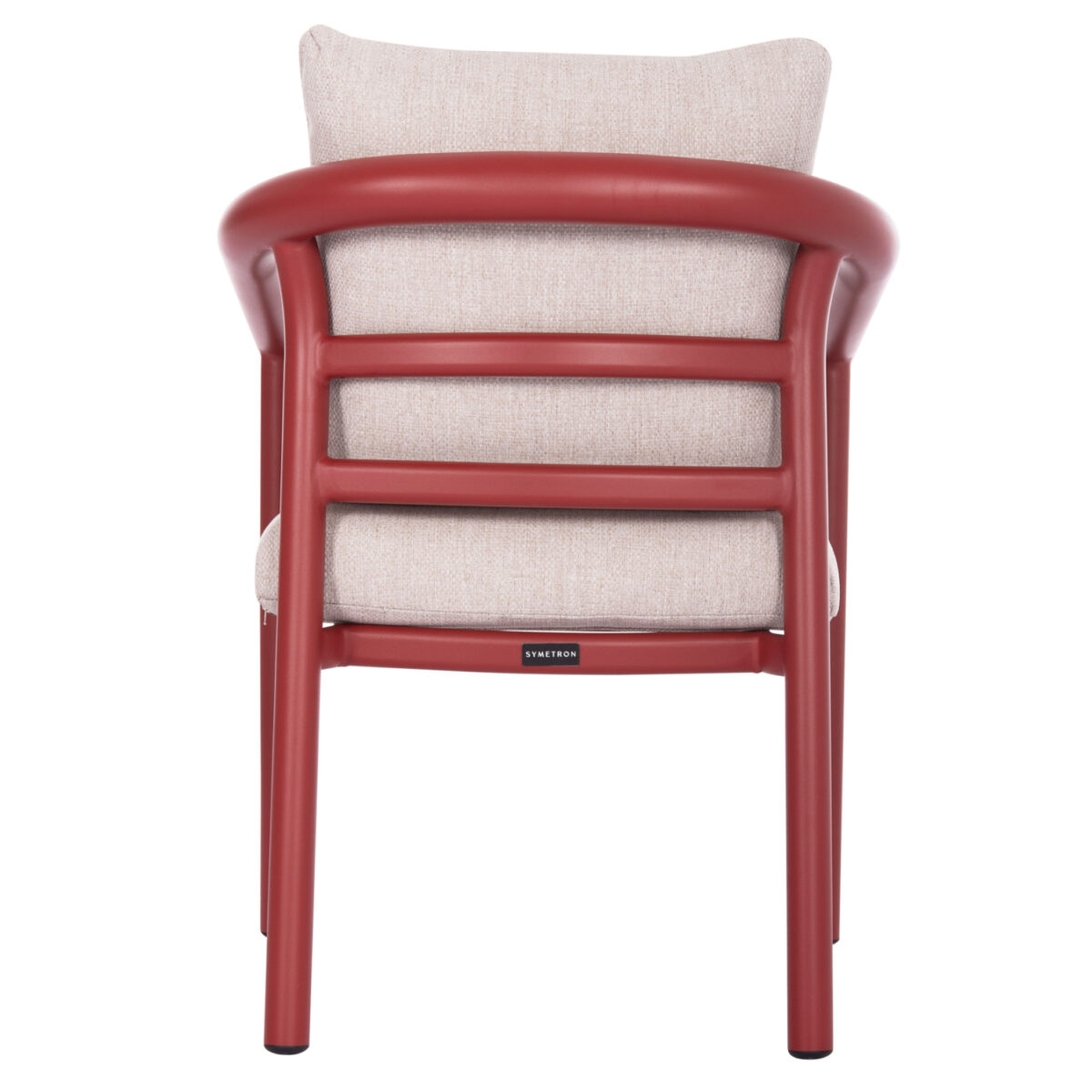 5 ΠΟΛΥΘΡΟΝΑ ΤΡΑΠΕΖΑΡΙΑΣ EUTOPIA SM6239.05 ΑΛΟΥΜΙΝΙΟ ΚΟΚΚΙΝΟ-ΜΠΕΖ OLEFIN 62x66x78Υεκ. - Image 6