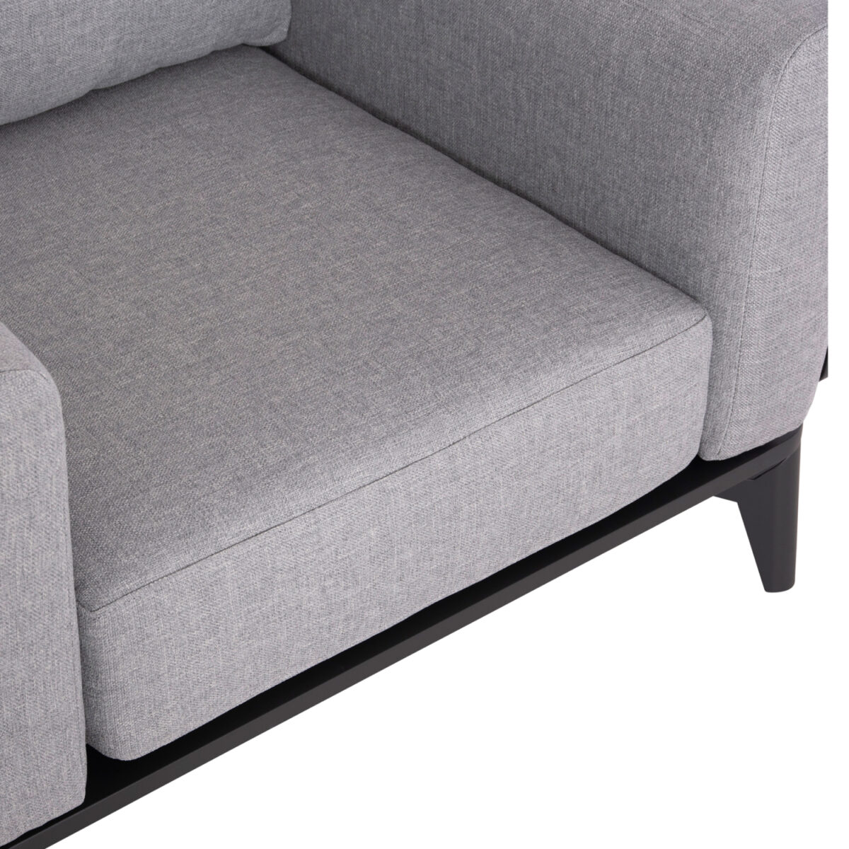 Σετ Σαλόνι Εξ.χώρου 4τμχ Σειρά Orion SM6192.01 Σκούρο Γκρι αλουμίνιο-Γκρι Olefin - Image 6