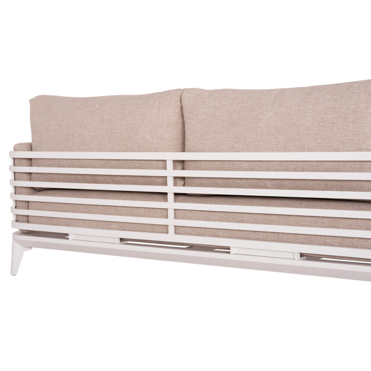 Σετ Σαλόνι Εξ.χώρου 4τμχ Σειρά Orion SM6192.02 Λευκό αλουμίνιο-Μπεζ Olefin - Image 7