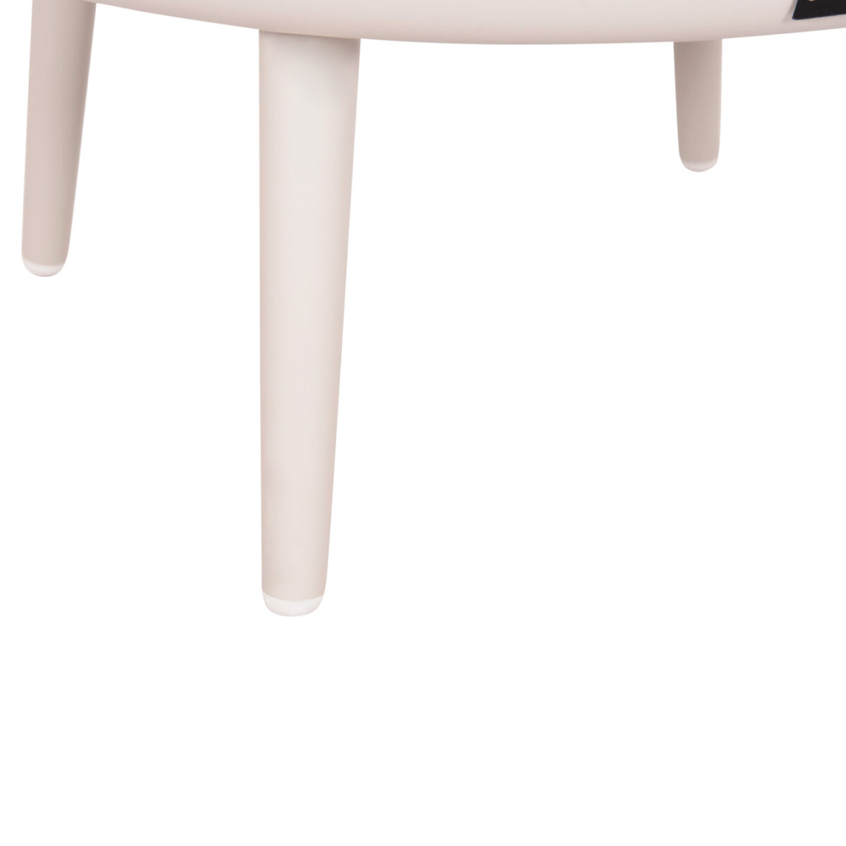 ΤΡΑΠΕΖΑΚΙ ΕΞ.ΧΩΡΟΥ ZODIAC SM6214.02 ΚΡΕΜ ΑΛΟΥΜ.-ΓΚΡΙ 3D PRINT ΓΥΑΛΙ TOP-Φ60x28Υεκ - Image 7