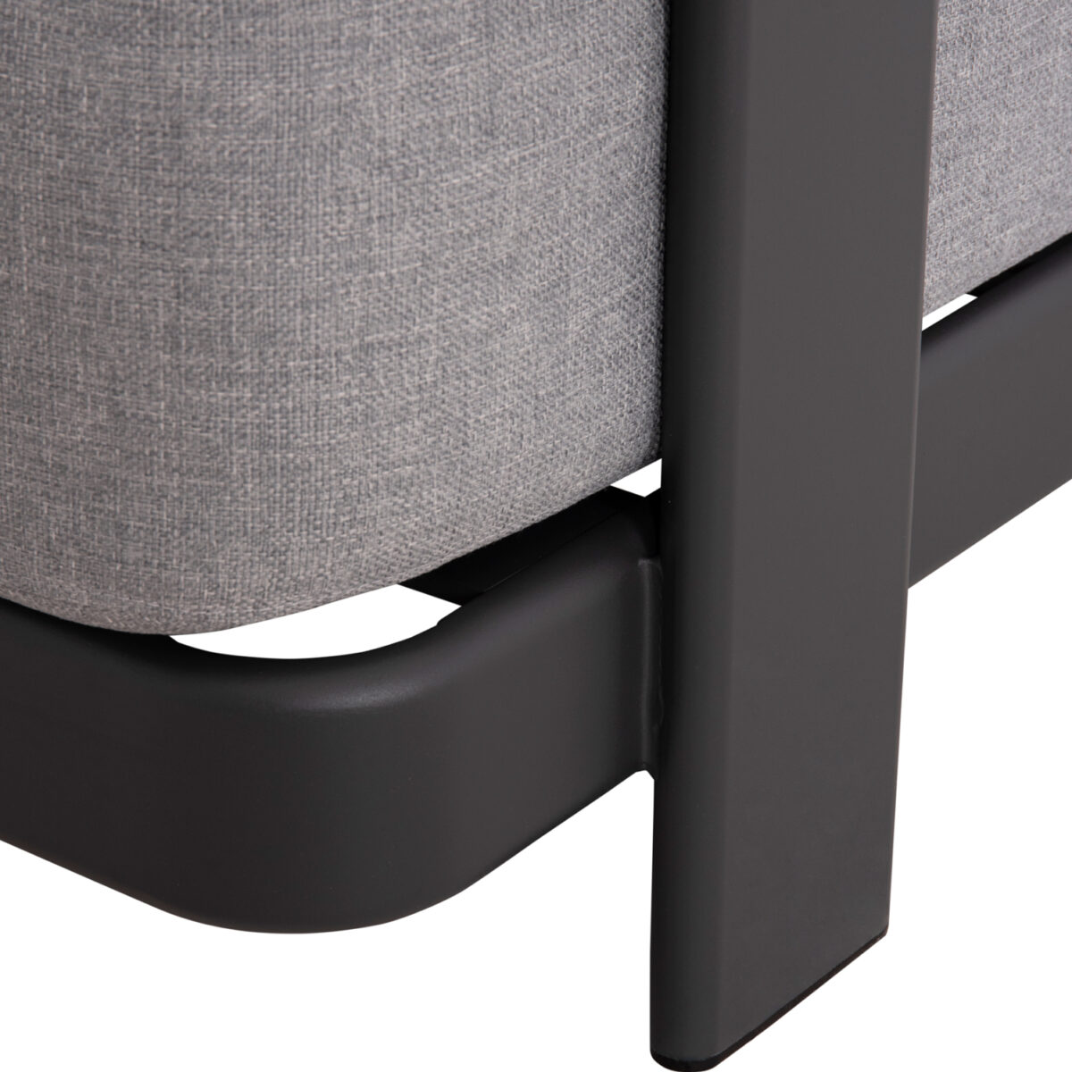 ΣΕΤ ΣΑΛΟΝΙ ΕΞ.ΧΩΡΟΥ 4ΤΜΧ AURA SM6193.01 ΣΚΟΥΡΟ ΓΚΡΙ ΑΛΟΥΜΙΝΟ--ΓΚΡΙ OLEFIN ΥΦΑΣΜΑ-ΠΕΤΡΑ - Image 8