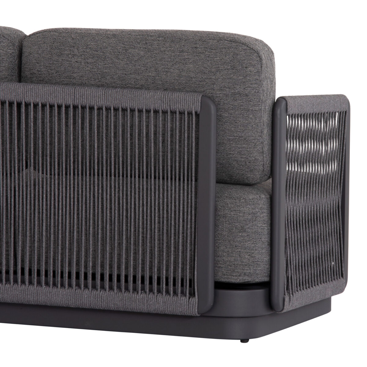 ΣΕΤ ΣΑΛΟΝΙ ΕΞ.ΧΩΡΟΥ 4ΤΜΧ ΣΕΙΡΑ ELYSIA SM6186.01 ΣΚΟΥΡΟ ΓΚΡΙ ΑΛΟΥΜΙΝΙΟ-ΣΧΟΙΝΙ- P.E.ΥΦΑΣΜΑ - Image 8