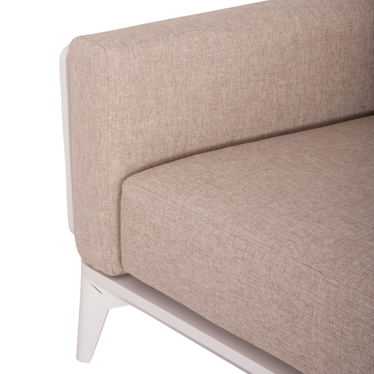 Σετ Σαλόνι Εξ.χώρου 4τμχ Σειρά Orion SM6192.02 Λευκό αλουμίνιο-Μπεζ Olefin - Image 9