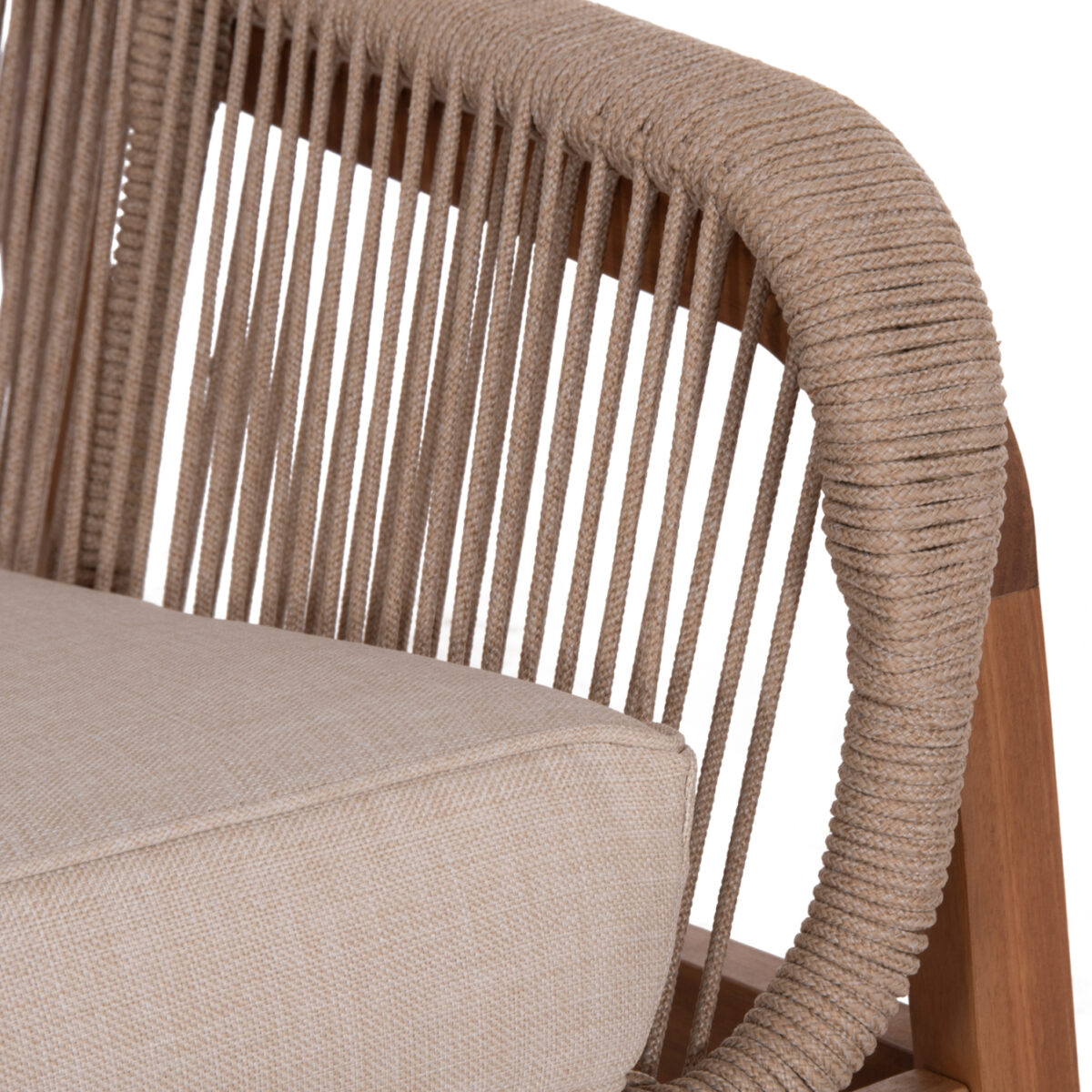 ΚΑΝΑΠΕΣ ΕΞ.ΧΩΡΟΥ 2ΘΕΣΙΟΣ ΣΕΙΡΑ OASIS SM6225 ΞΥΛΟ ΑΚΑΚΙΑΣ-ΑΛΟΥΜΙΝΙΟ-ΣΧΟΙΝΙ 156x82x73Υ - Image 9