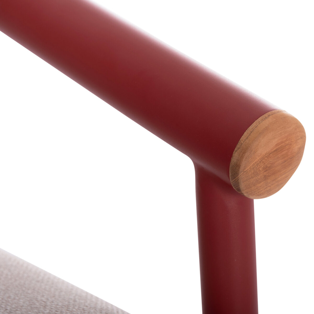 8 ΠΟΛΥΘΡΟΝΑ ΤΡΑΠΕΖΑΡΙΑΣ EUTOPIA SM6239.05 ΑΛΟΥΜΙΝΙΟ ΚΟΚΚΙΝΟ-ΜΠΕΖ OLEFIN 62x66x78Υεκ. - Image 9