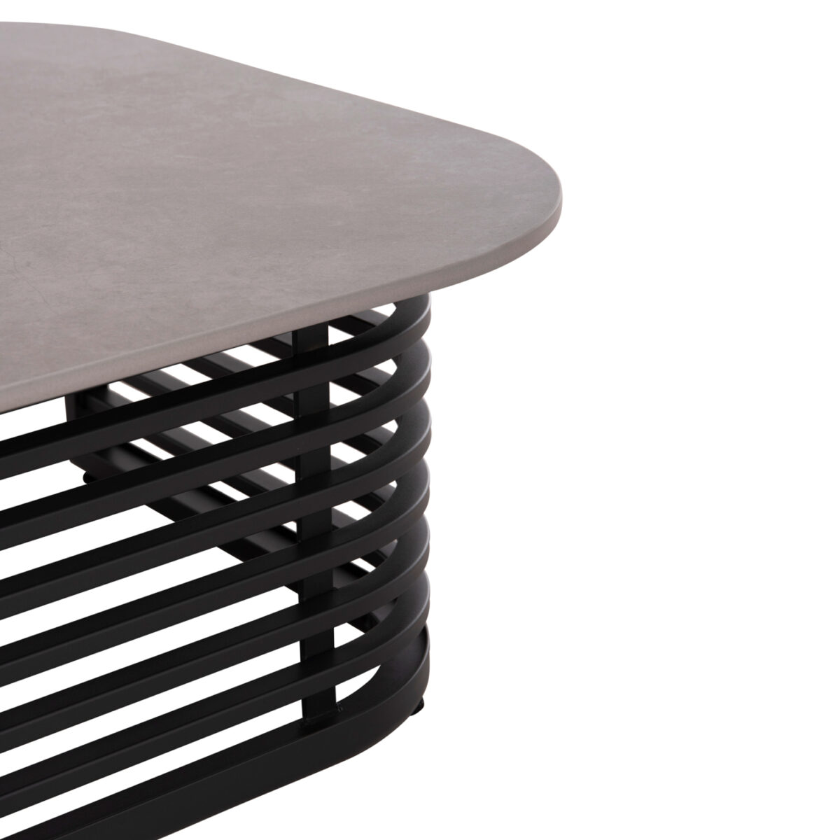 ΣΕΤ ΣΑΛΟΝΙ ΕΞ.ΧΩΡΟΥ 4ΤΜΧ AURA SM6193.01 ΣΚΟΥΡΟ ΓΚΡΙ ΑΛΟΥΜΙΝΟ--ΓΚΡΙ OLEFIN ΥΦΑΣΜΑ-ΠΕΤΡΑ - Image 10