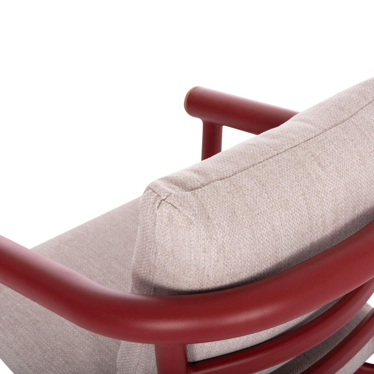 9 ΠΟΛΥΘΡΟΝΑ ΤΡΑΠΕΖΑΡΙΑΣ EUTOPIA SM6239.05 ΑΛΟΥΜΙΝΙΟ ΚΟΚΚΙΝΟ-ΜΠΕΖ OLEFIN 62x66x78Υεκ. - Image 10