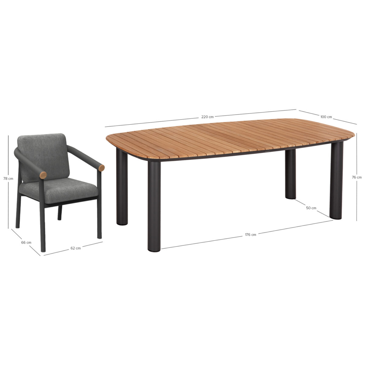 ΣΕΤ ΤΡΑΠΕΖΑΡΙΑΣ ΕΞ.ΧΩΡΟΥ EUTOPIA SM21128.01 ΜΕ ΤΡΑΠΕΖΙ & 6 ΠΟΛΥΘΡΟΝΕΣ--ΣΚΟΥΡΟ ΓΚΡΙ - Image 10