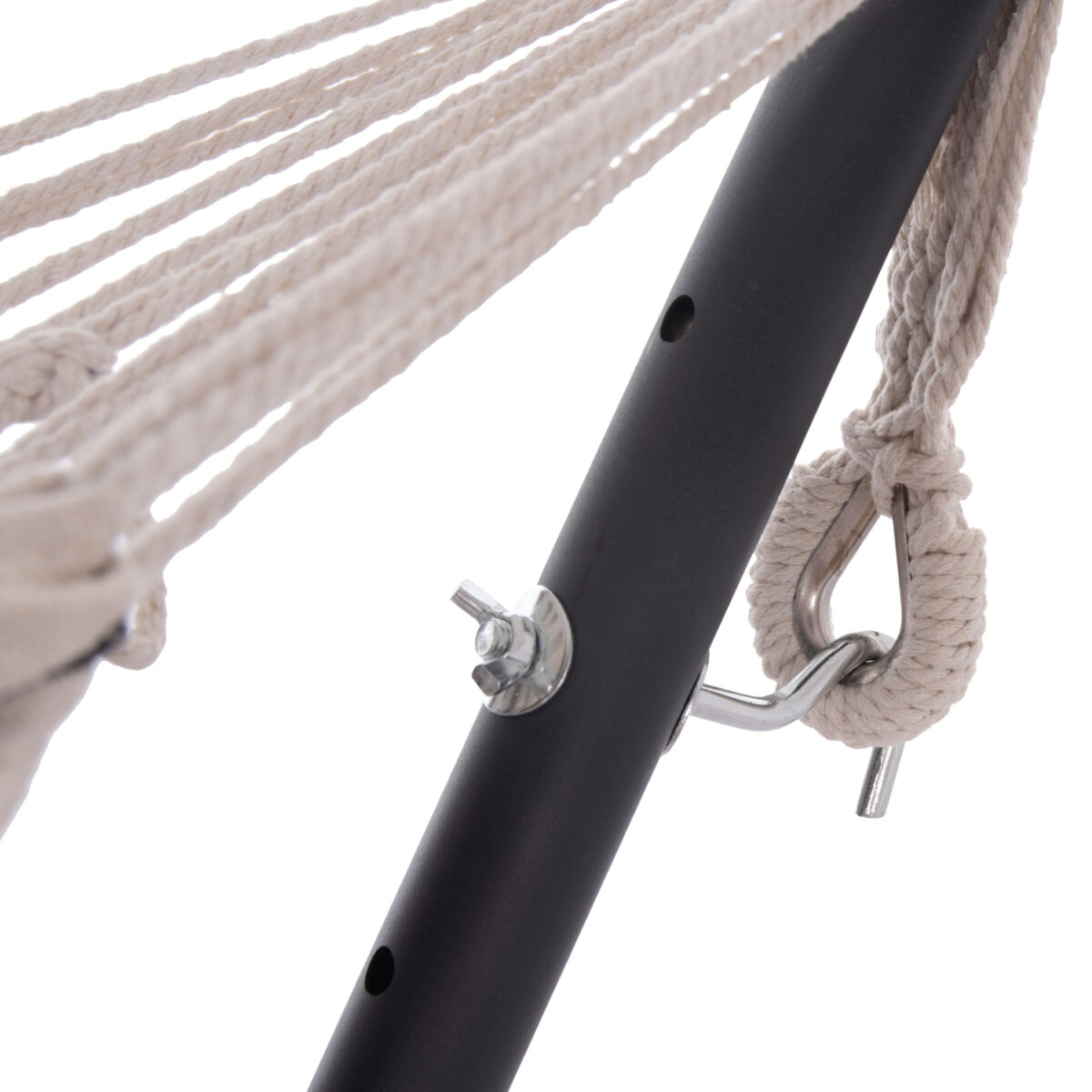 ΑΙΩΡΑ CRAVE HM6304.03 ΑΝΘΡΑΚΙ ΜΕΤΑΛ. ΣΚΕΛΕΤΟΣ--ΜΠΛΕ ΣΚΟΥΡΟ ΠΑΝΙ ΜΕ ΛΕΥΚΗ ΡΙΓΑ 265x93x105Υεκ - Image 6