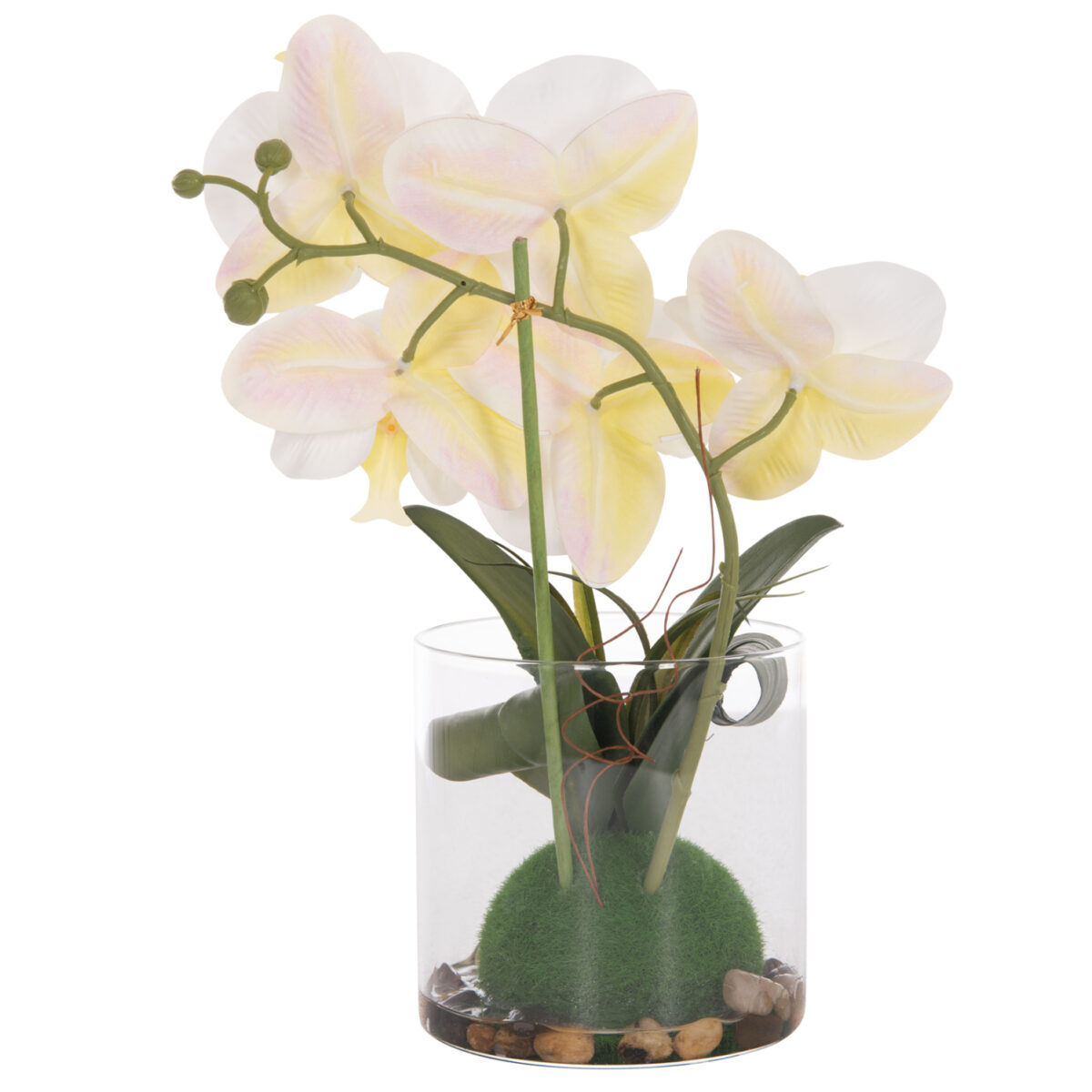 diakosmitiko-synthetiko-fyto-fb94738-loy-8 ΔΙΑΚΟΣΜΗΤΙΚΟ ΣΥΝΘΕΤΙΚΟ ΦΥΤΟ HM4738 ΛΟΥΛΟΥΔΙ PHALAENOPSIS ΣΕ ΓΥΑΛΙΝΟ ΒΑΖΟ 12x24x30Υεκ - Image 9