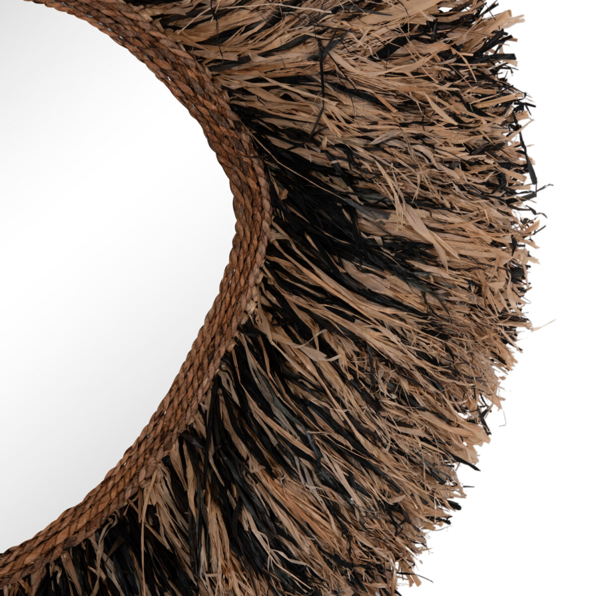 ΔΙΑΚΟΣΜΗΤΙΚΟΣ ΚΑΘΡΕΠΤΗΣ ΤΟΙΧΟΥ GRESSO HM4712 ΙΝΕΣ ΜΠΑΝΑΝΑΣ ΦΥΣΙΚΟ-ΜΑΥΡΟ 90x100Υεκ - Image 3