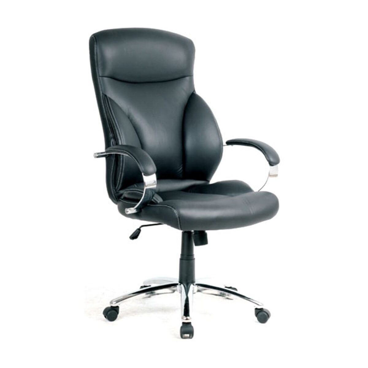 BF5300 Πολυθρόνα Διευθυντή Μέταλλο Χρώμιο, PU Μαύρο - Image 2