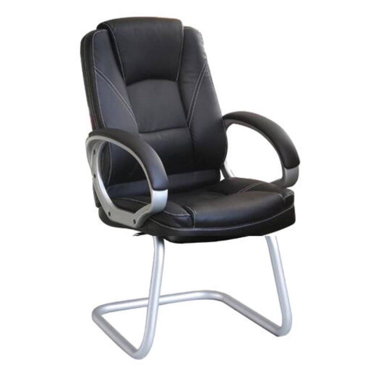 BF6950V Πολυθρόνα Γραφείου Επισκέπτη, Pu Μαύρο - Image 2