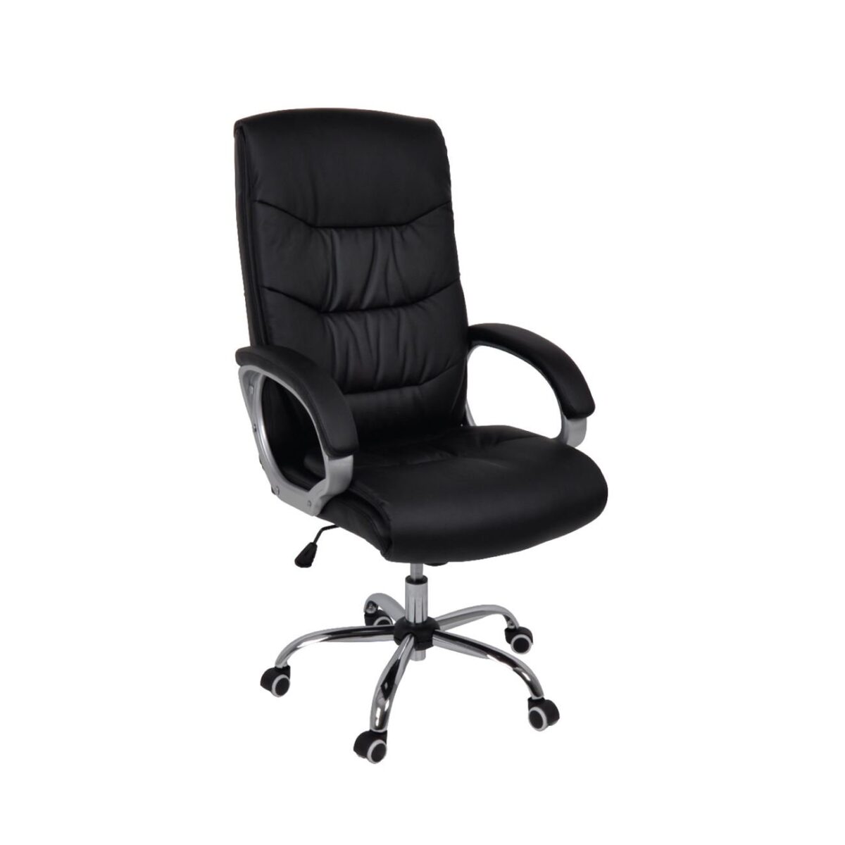 BF6400 Πολυθρόνα Διευθυντή Μέταλλο Χρώμιο, PU Μαύρο - Image 2