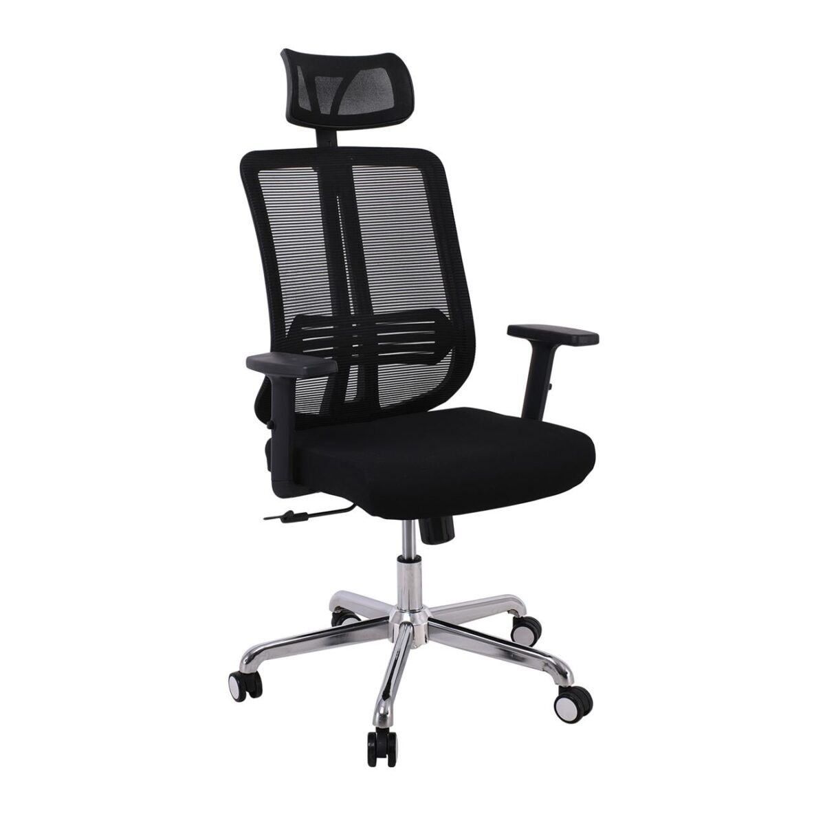 BF9500 Πολυθρόνα Γραφείου Διευθυντή Mesh Μαύρο, Μπράτσα up-down - Image 2