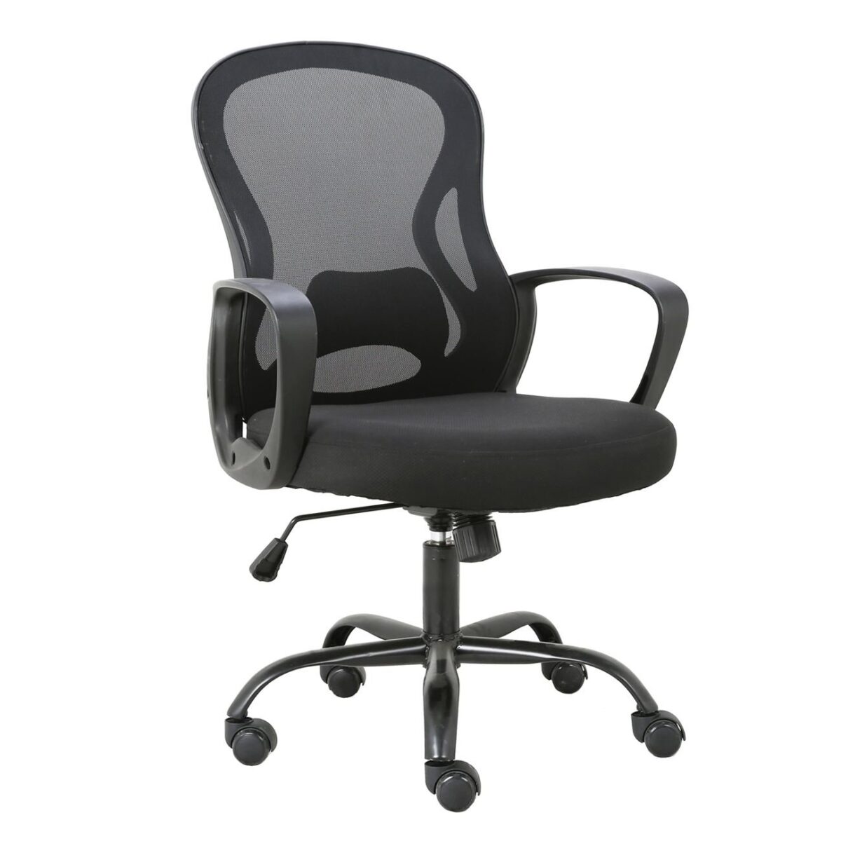 BF2011 Πολυθρόνα Γραφείου, Βάση Μέταλλο Βαφή Μαύρο, Mesh Μαύρο, PP Μαύρο - Image 2