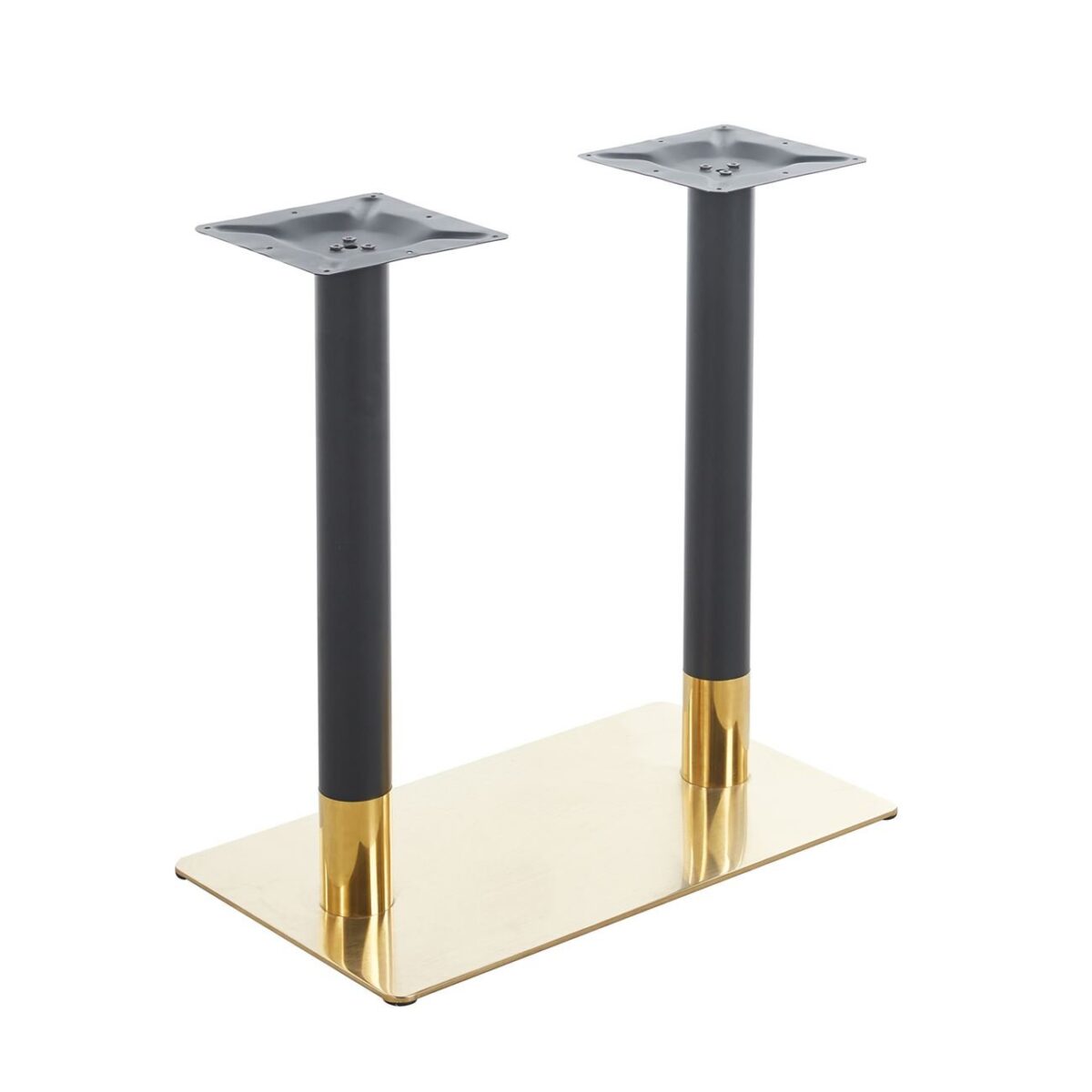 FLASH Βάση Τραπεζιού Μακρόστενη Μέταλλο Βαφή Μαύρο-Χρυσό (17,00 Kg) - Image 2