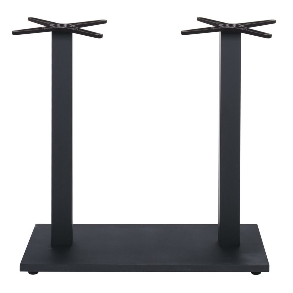 PRATO-W Βάση Τραπεζιού BAR 70x40cm H.93cm Μέταλλο Βαφή Μαύρο με Ρεγουλατόρο/ 18Kg - Image 2