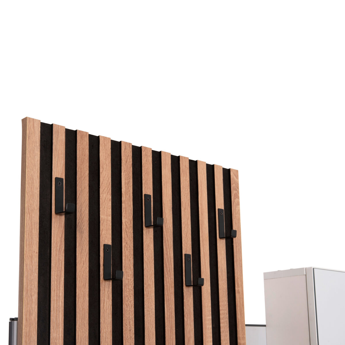 ΕΠΙΠΛΟ ΕΙΣΟΔΟΥ ΜΕ ΚΑΘΡΕΠΤΗ MYLES HM18080.01 ΜΕΛΑΜΙΝΗ ΣΟΝΑΜΑ-ΛΕΥΚΟ 100x37x200Υεκ - Image 8