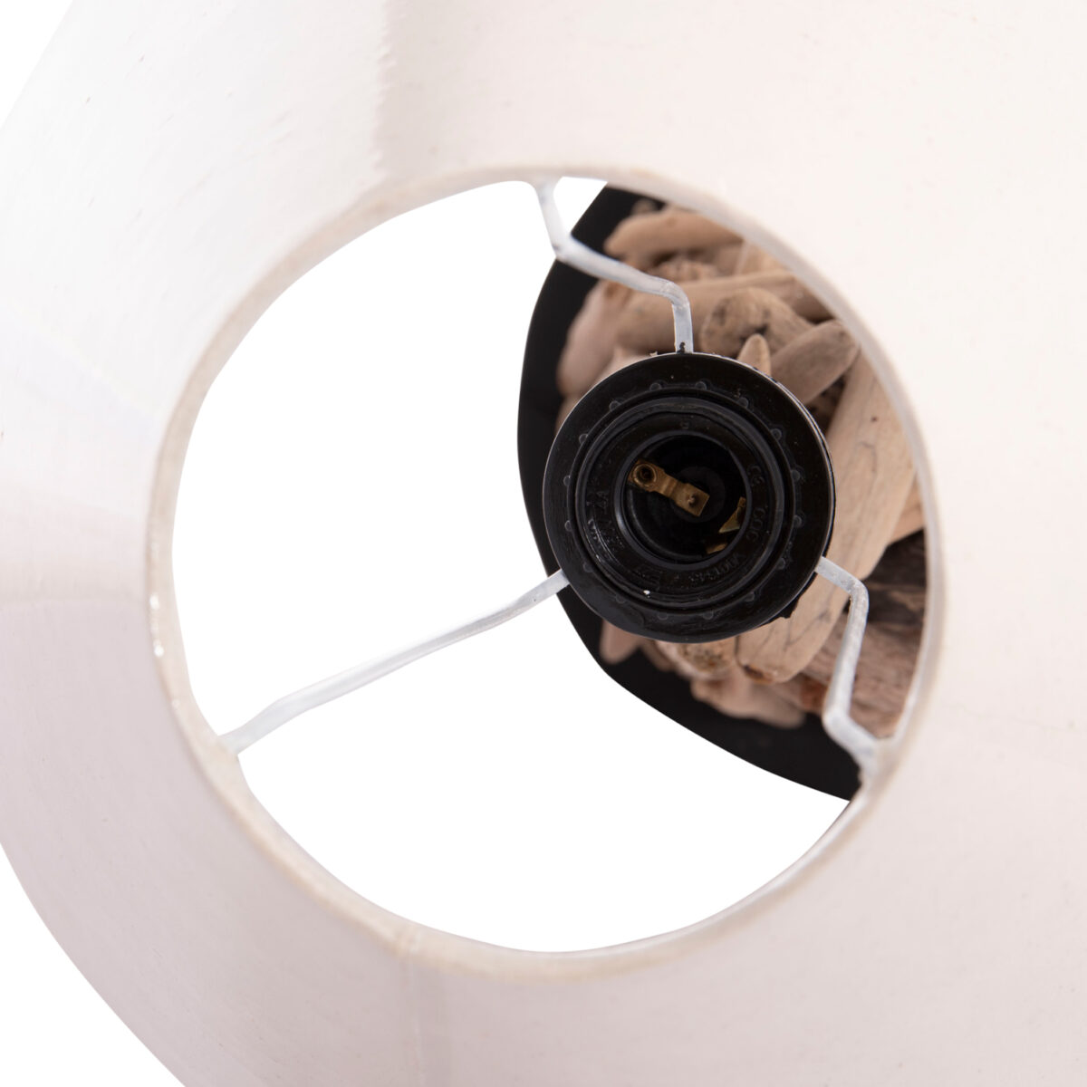 ΕΠΙΤΡΑΠΕΖΙΟ ΦΩΤΙΣΤΙΚΟ TWIGGY HM4423 DRIFTWOOD & ΛΕΥΚΟ ΚΑΠΕΛΟ Φ35x61Υεκ. - Image 5