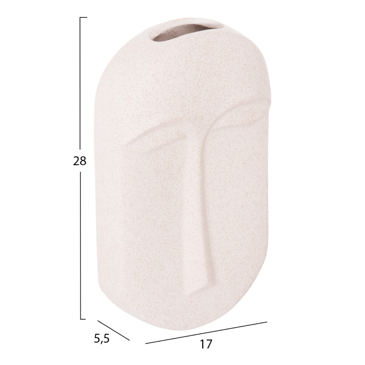 ΕΠΙΤΡΑΠΕΖΙΟ ΚΕΡΑΜΙΚΟ ΔΙΑΚΟΣΜΗΤΙΚΟ HUMANS HM4586 ΕΚΡΟΥ ΚΡΥΣΤΑΛΛΙΚΟ 17x5.5x28Υεκ - Image 2