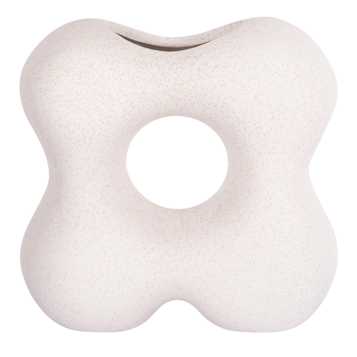 ΕΠΙΤΡΑΠΕΖΙΟ ΚΕΡΑΜΙΚΟ ΔΙΑΚΟΣΜΗΤΙΚΟ SEBOR HM4594.01 ΥΠΟΛΕΥΚΟ ΚΡΥΣΤΑΛΛΙΚΟ 18x9x18Υεκ - Image 3