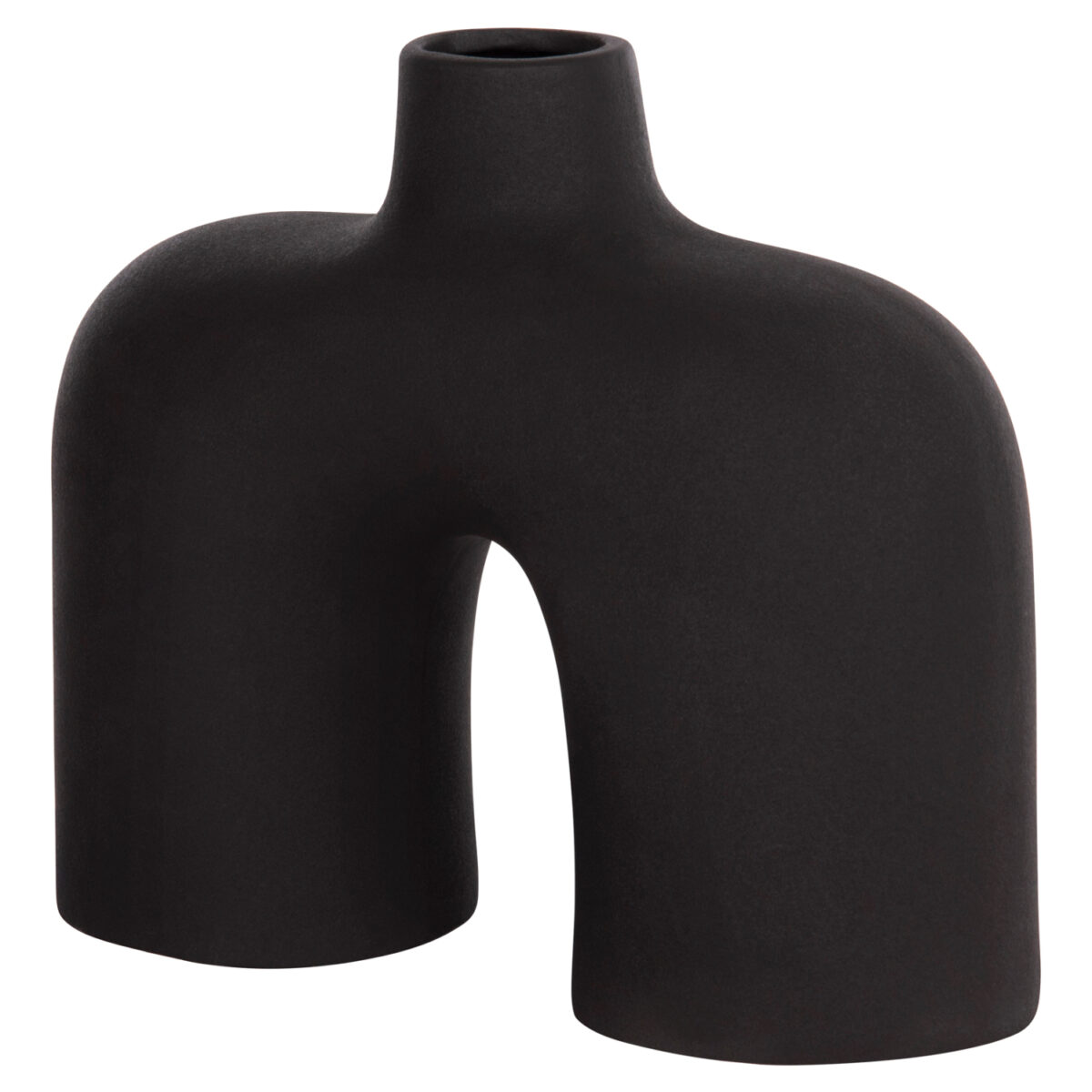 ΕΠΙΤΡΑΠΕΖΙΟ ΚΕΡΑΜΙΚΟ ΔΙΑΚΟΣΜΗΤΙΚΟ ISIL HM4600.02 ΜΑΥΡΟ ΜΑΤ 27x9,5x22,5Y εκ. - Image 4